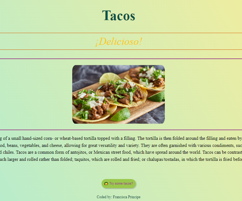 Tacos project preview